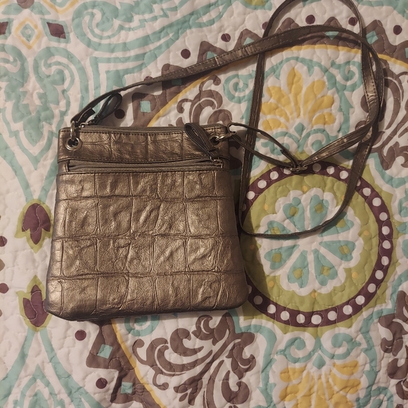 Nicole Miller Little Metallic Grey Purse 🩶 - Picture 11 of 12